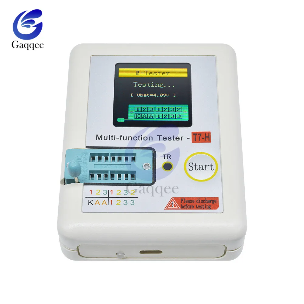 TC-T7-H Multimeter Transistor Resistor Diode Triode Capacitance Tester ESR/MOS/PNP/NPN LCR MOSFET TFT LCD Display Screen Monitor