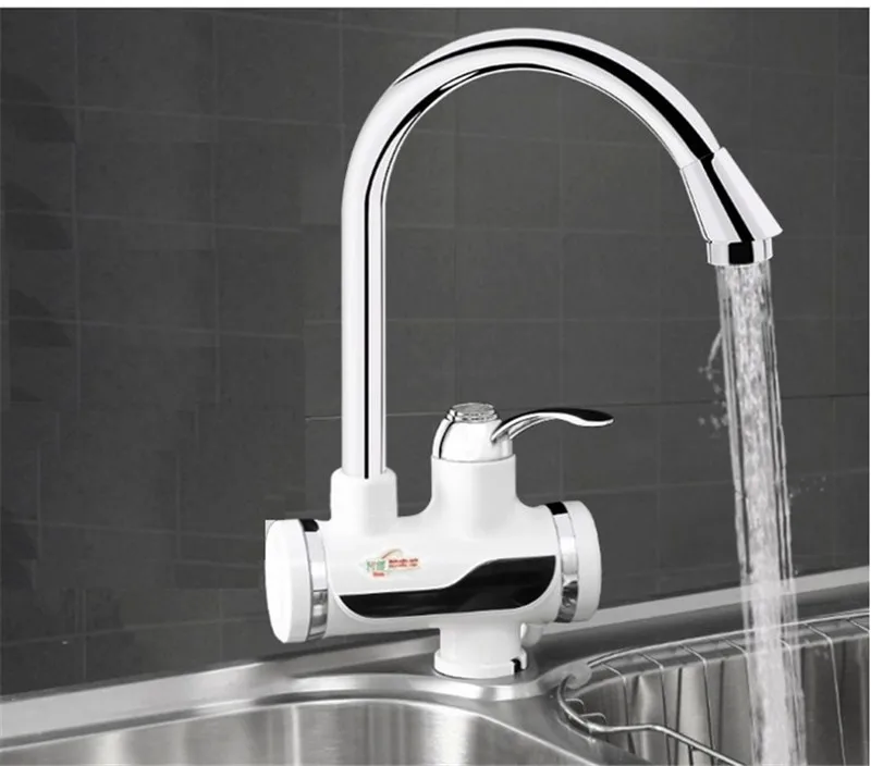 BD3000W-18, Display digitale istantaneo rubinetto dell'acqua calda, rubinetto elettrico senza serbatoio, rubinetto della cucina scaldabagno, con spina EU