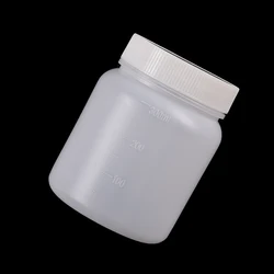 300mL White Plastic Wide mouth Bottle  Laboratory Chemical Storage Case