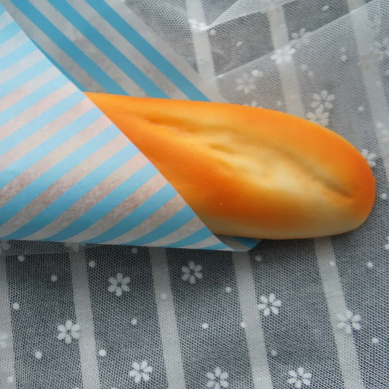 

new 22*25cm 50pcs blue stripes Bread Cake Cookies Food Wrapping Paper Christmas Packaging Butter Baking chocolate use