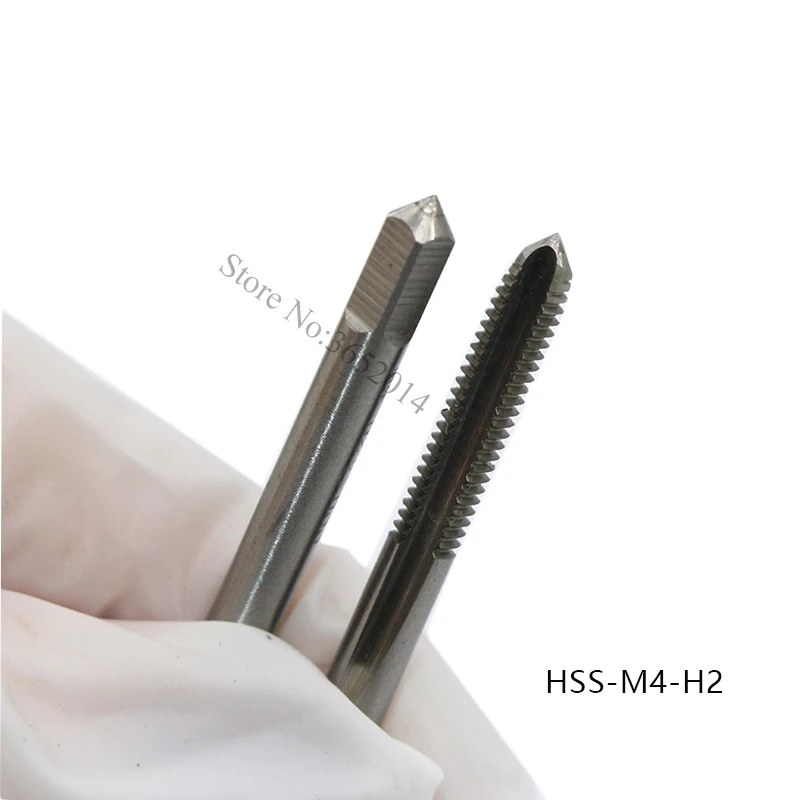 10PCS HSS Tap Straight Flute Machine Thread Tap M3x0.5 M4x7 M5x0.8 Right Hand Screw Thread Metric Tap Drill Machine Tool