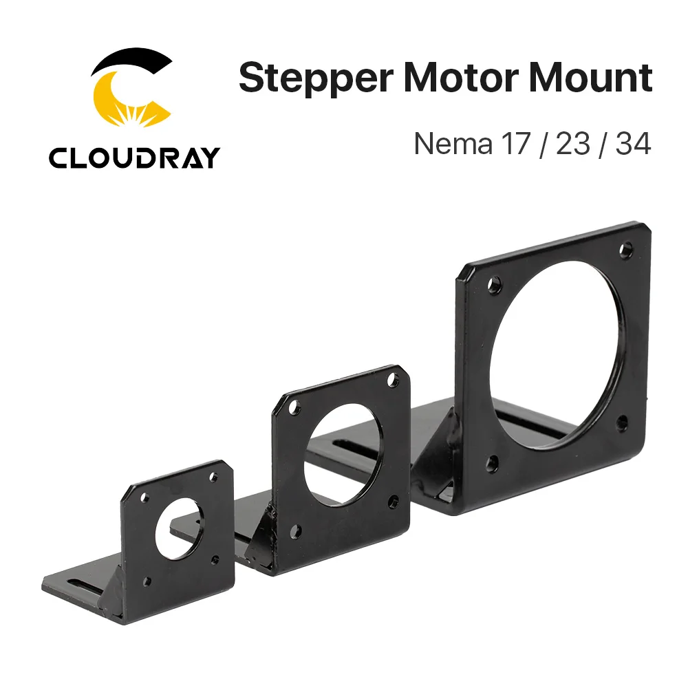 Cloudray Motor Base For NEMA17 NEMA23 NEMA34 Stepper Motor Aluminum Fixed Seat Fastener mounting Bracket Support