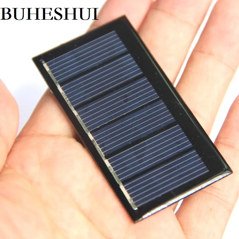 

BUHESHUI 3V 80MA Mini Solar Cell Module DIY Solar Panel Toy System For 2.4V Battery Study Epoxy 67.5*34.5MM 100pcs Free shipping