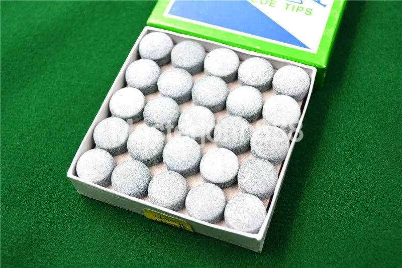 T 50pcs Glue-on Pool Billiards Snooker Cue Tips 13mm Free Shipping Wholesales