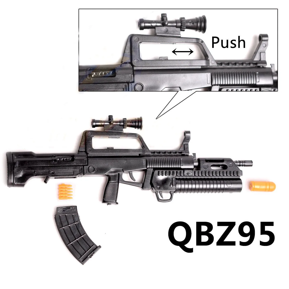 PUBG – fusil Mobile à échelle 1/6, jouet, modèle d'assemblage, puzzle, briques de construction, pistolet pour figurines d'action