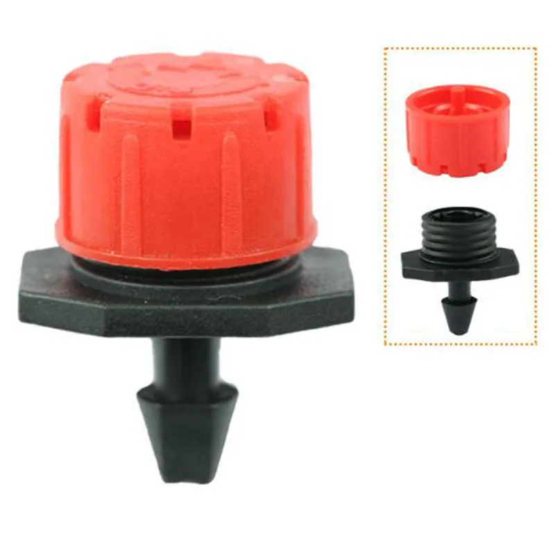 50 Pieces Adjustable Garden Irrigation Misting Micro Flow Dripper Head Drip System Barb Watering Garden Waterer Water Sprinkler