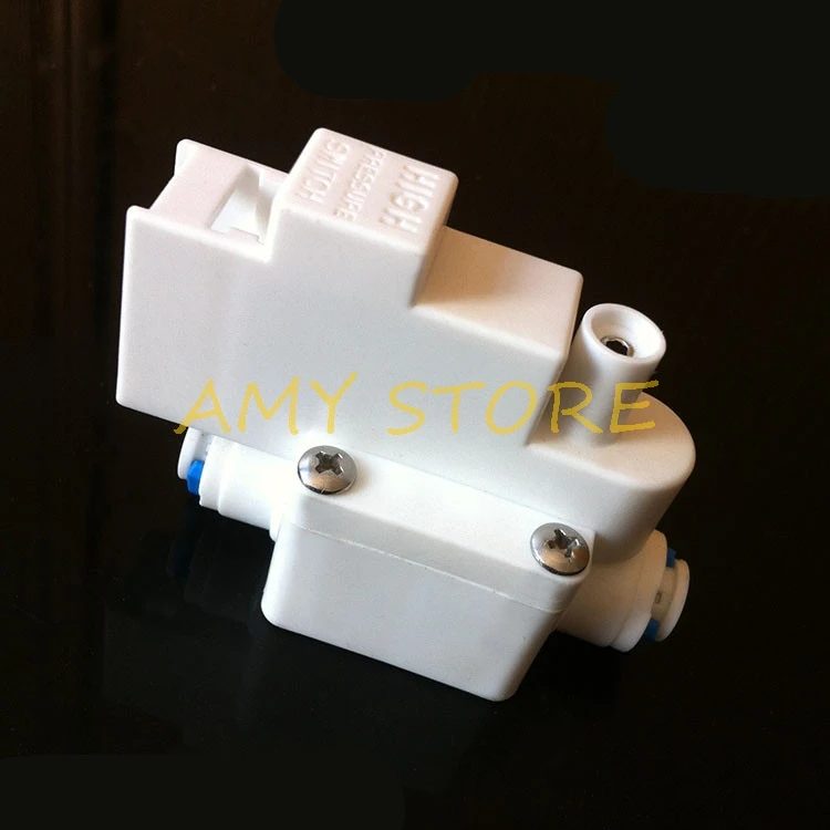 Reverse Osmosis Tank High Pressure Switch Aquarium RO Water System 1/4 O/D Tube fittings