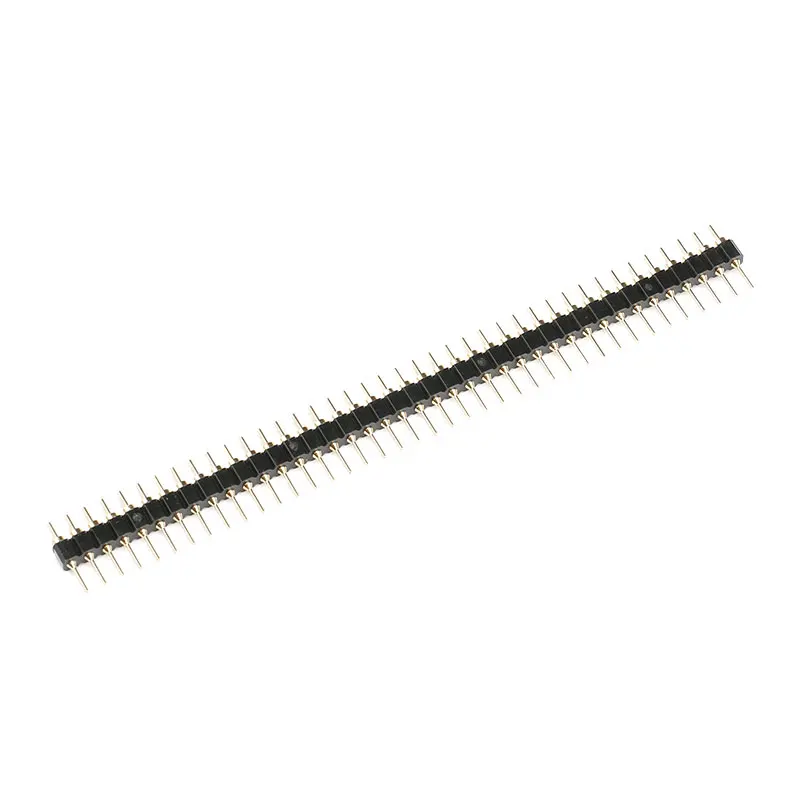 5 Pair Connector Pin Header Strip 5pcs Male + 5pcs Female Header Single Row 40 Pin 2.54mm Pin Connector Strip Round Needle 1x40