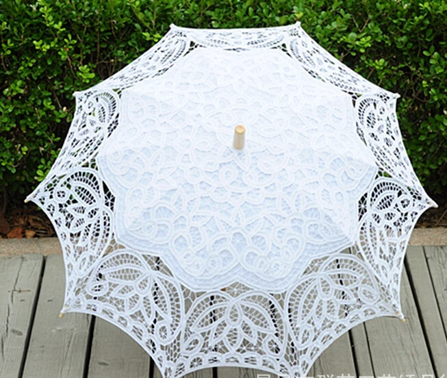 Conjunto de guarda-chuva de casamento 2018, novo conjunto de guarda-sol de renda e guarda-chuva de casamento