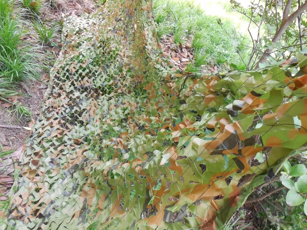 

2X6M Jungle Military Camouflage Net Woodland Army Training Camo Netting Car Covers Tent Shade Camping Sun Shelter Decoration