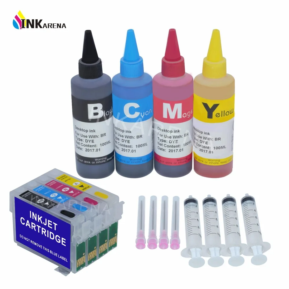 100ml Bottle Refill Dye Ink +73N T0731 Ink Cartridge for EPSON CX3900 CX5900 CX4900 TX100 TX110 TX200 TX210 TX400 TX410 Printer