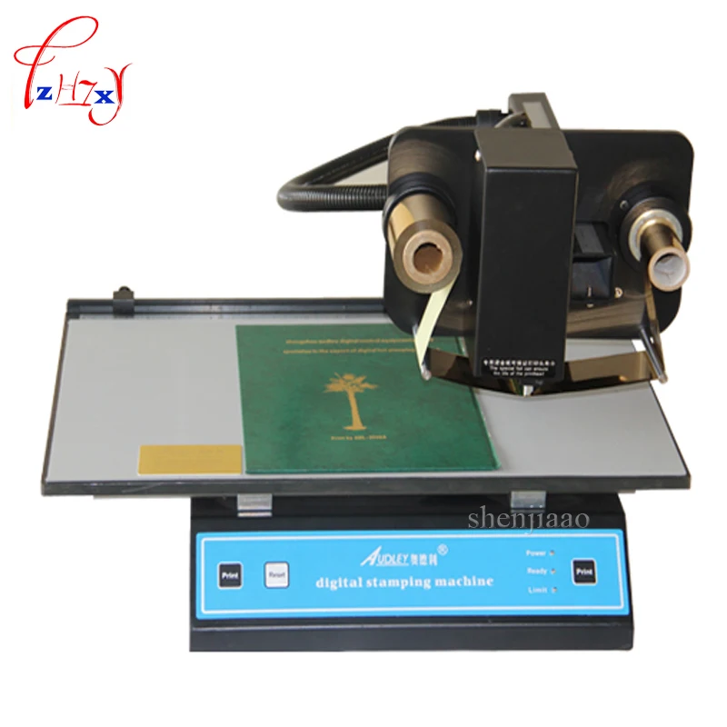 220V New hot stamping machine, digital sheet printer, plateless hot foil printer plastic leather notebook film paper