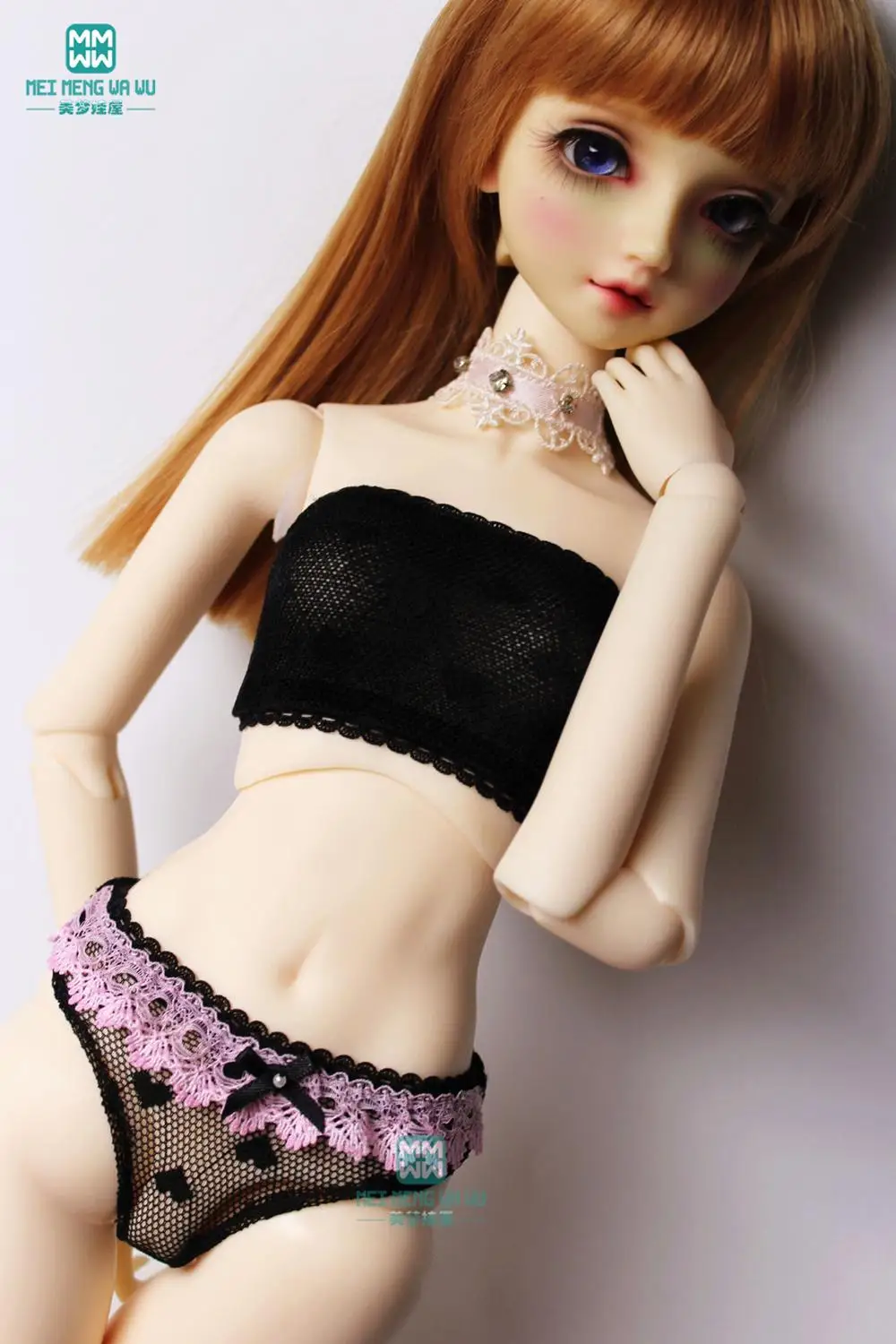 1/3 1/4 1/6 BJD Doll Clothes fashion tube tops, panties for BJD DD SD YOSD MSD Doll accessories