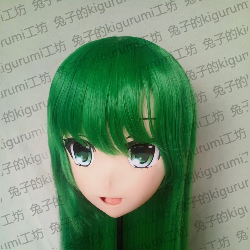 (KM5142)Quality Handmade Female/Girl Resin 3/4 Head Japanese Cartoon Character Kochiya Sanae Cosplay Kigurumi Mask Crossdresser