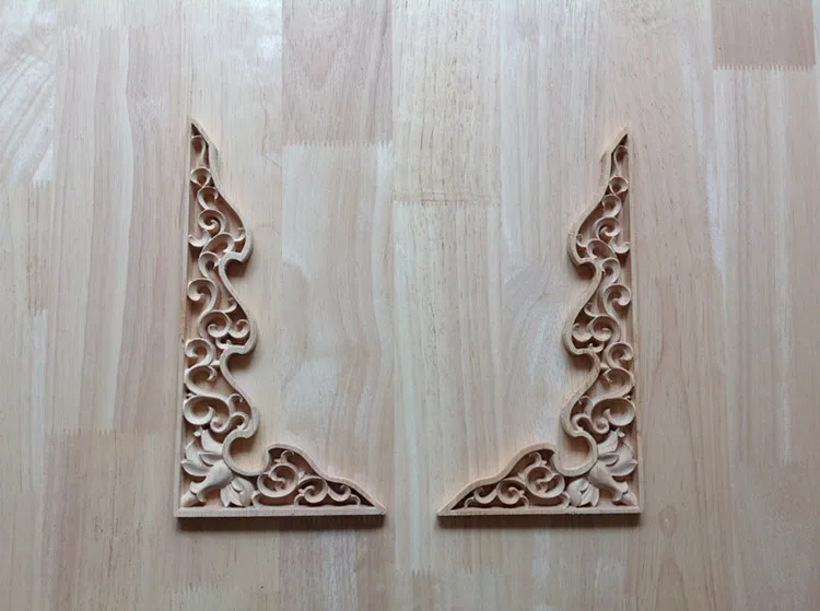 Do not forget to log Dongyang woodcarving FLOWER FLOWER wood European background wall wardrobe window trim corbel stigma