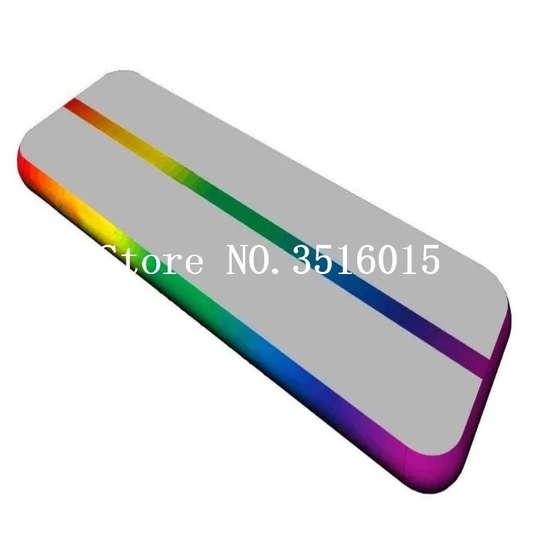 HIBADOU 3x1x0.1m Kleurrijke Opblaasbare Gymnastiek Matras Gym Tumble Airtrack Floor Tumbling Air Track Komen met een Pomp
