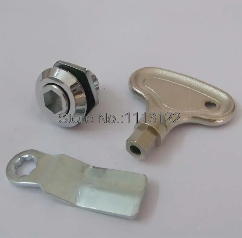 MS705-7 Industrial Cabinet Cam lock 10mm Hexagon Cylinder Metal Cabinet lock Advertising Lamp Lock Enclosure Lock 1PC