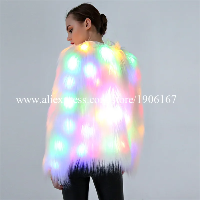 New Arrival Led Luminous Colorful Women Christmas Clothes Light Up Led Halloween Masquerade Dress Led Suit Ballroom Costume