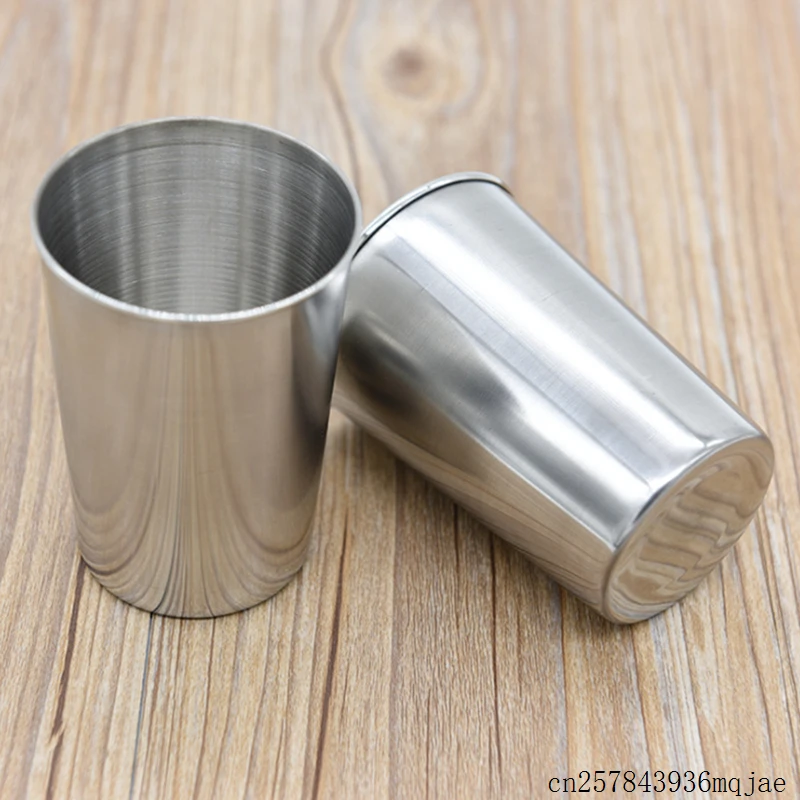 

50pcs Stainless Steel Mugs Shot Glass Wine Cup Drinking Coffee Tea Tumbler Camping Mug