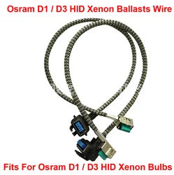 2PCS D1S D1R D1C D3S D3R D3C HID Xenon Headlight Bulbs Ballasts Wire Harness Cable Adapter Holder Cord Wiring Socket Plug N Play