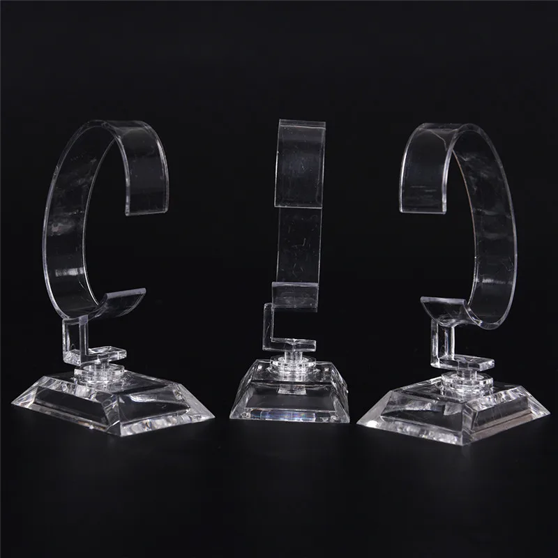 2pcs/lot Hot Sale Acrylic Clear Watch Bracelet Bangle Showcase Display Holder Stand Rack Wholesales