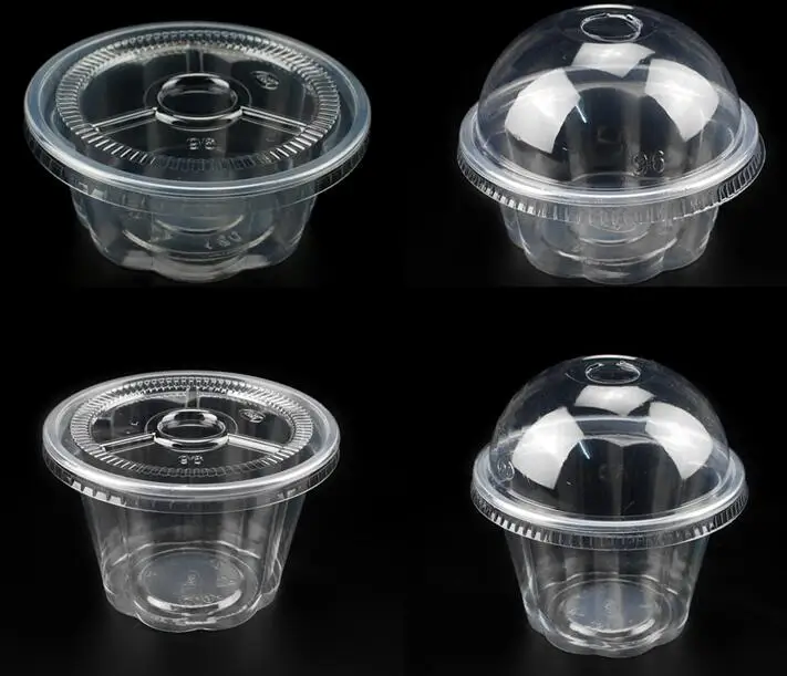 100pcs 250ml Clear Plastic Cupcake Boxes Holder Muffin Case Cup Party Cake Decorating Tools manga pastelera