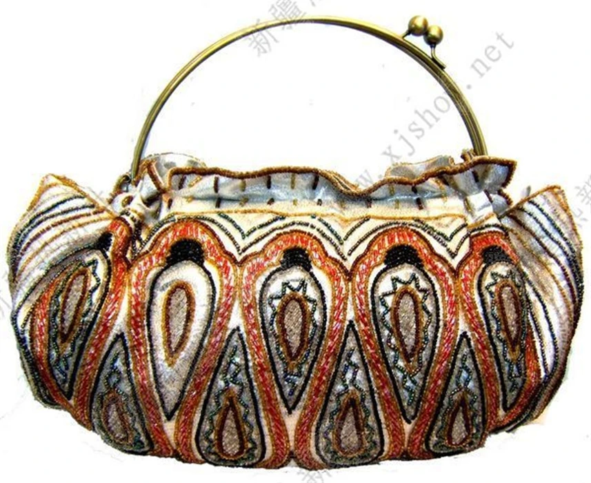 

Xinjiang Folk Custom Handmade Beaded Handbag Bag classic X-40