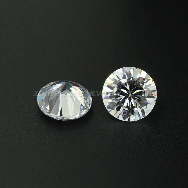 50pcs 5A White CZ 11mm Round Brilliant Cut Loose Synthetic Cubic Zirconia Stones