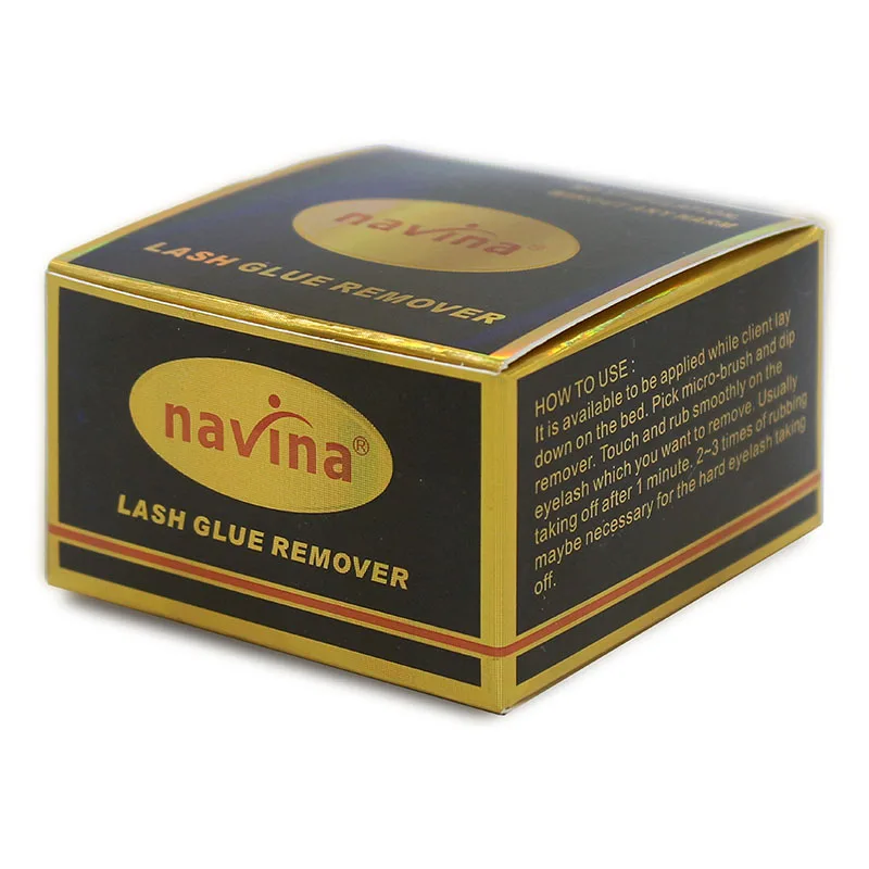 Navina 20g Individual Packed Lash Glue Remover No Stimulation White Makeup Paste Type of  Remover Wipes