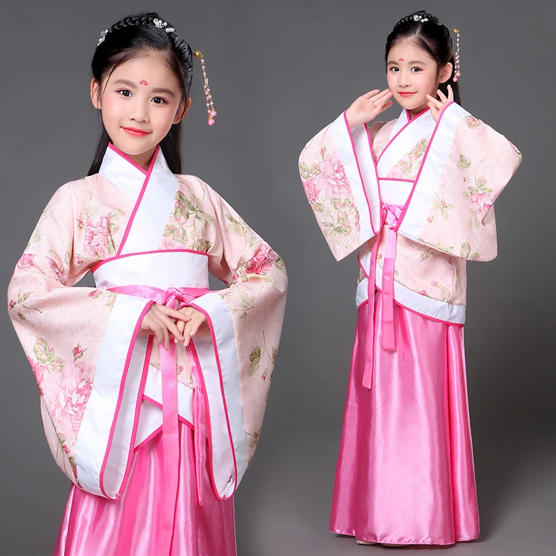 Intrattenimento Musiche E Canzoni di Nuovo stile dei bambini Costume di Linguetta del vestito Le Prestazioni Delle Ragazze Costume Antico Principessa Guzheng Intrattenimento Musiche E Canzoni Costume Reale