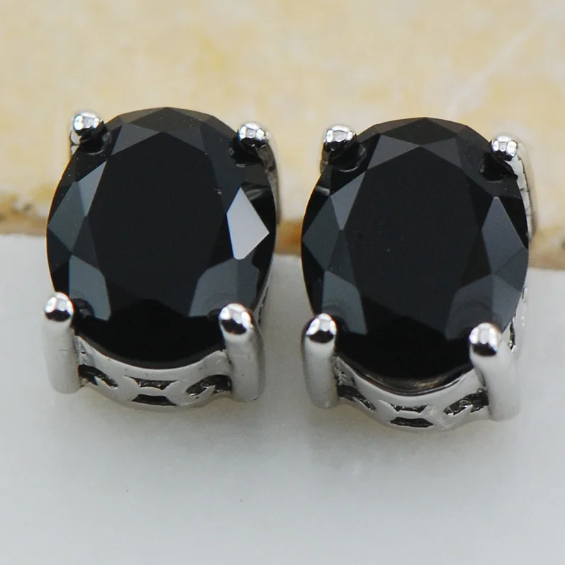 

Black onyx 925 Sterling Silver Stud Earrings PE12 This item Min order is $10