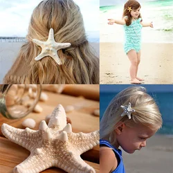 2023 New Hair Accessories Jewelry 2pcs/Lot Women Girls New Nice Beach Hair Accessory Starfish Sea Star Hair Clip Hairpin Jewelry