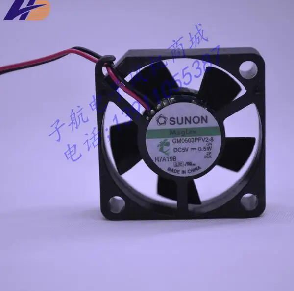 Original  GM0503PFV2-8 3010 5V 0.5W 2 wire set-top box chassis cooling fan