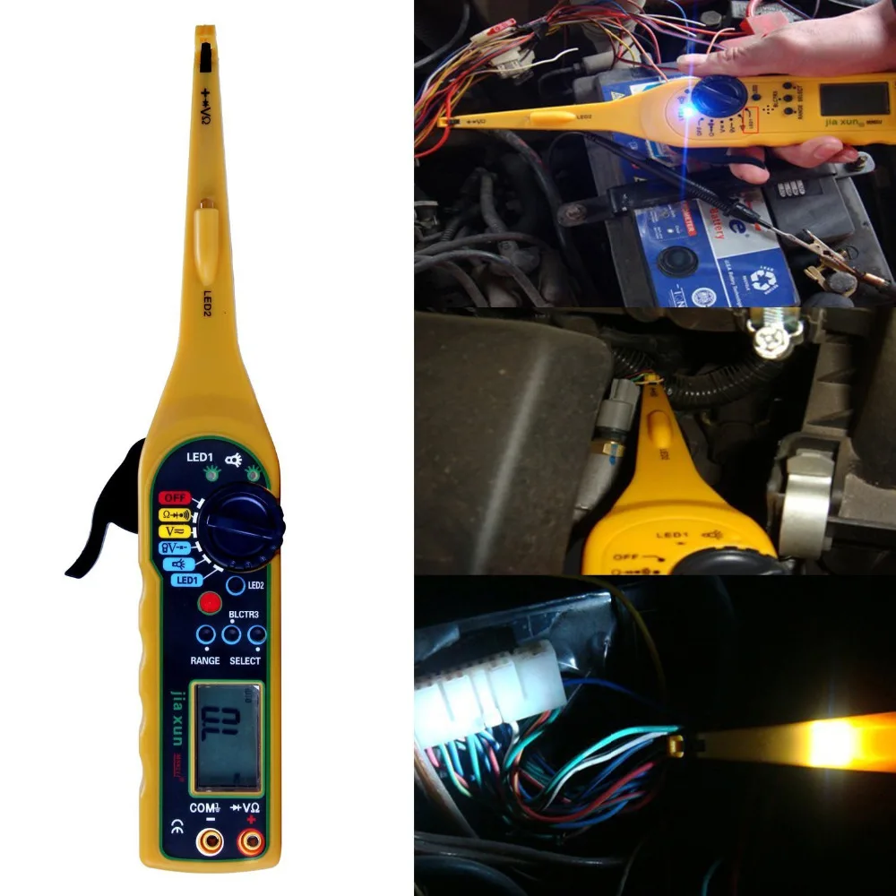 Multi-function Auto Circuit Tester Multimeter Lamp Car Repair Automotive Electrical Circuit Testers Multimeter 0V-380V Voltage