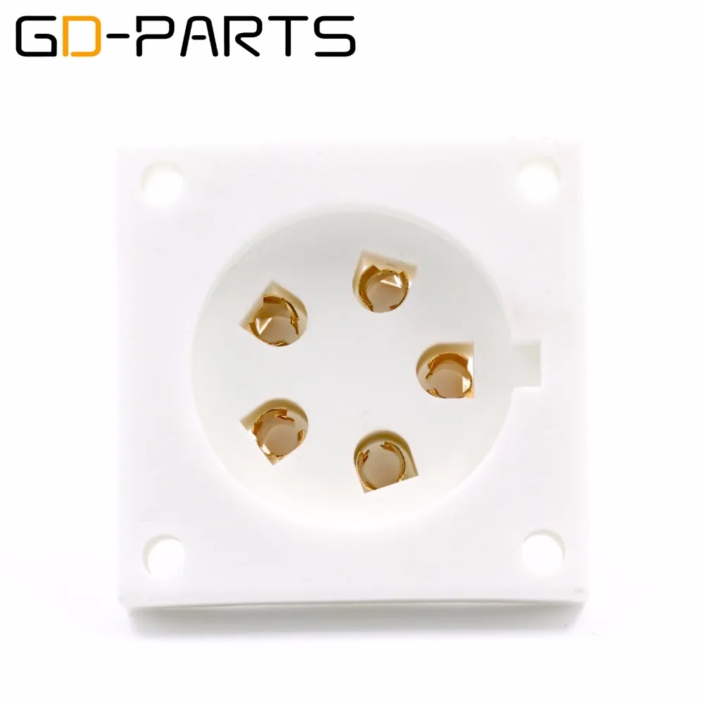 GD-PARTS 5pin Tube Socket For Aa Ba Be Cd Ce Da P5Gi Chassis Mount Hifi Audio Vintage Tube AMP DIY