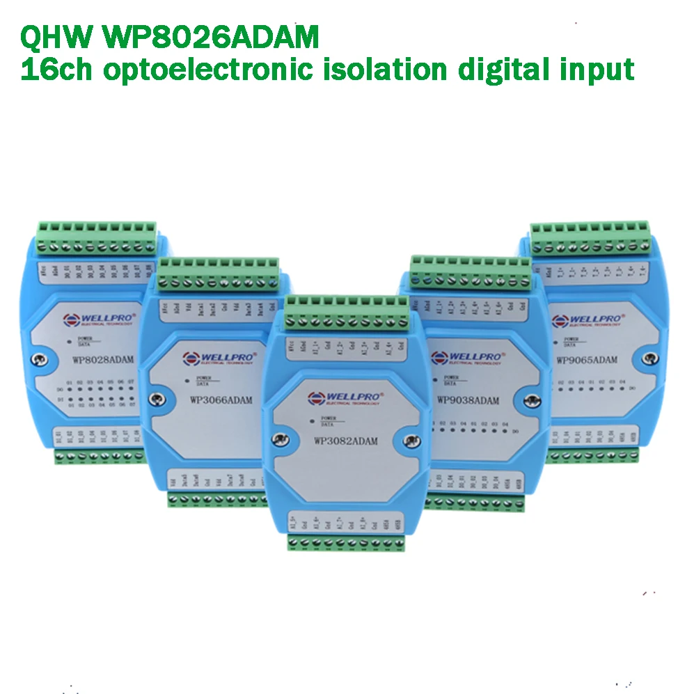 

16-канальный цифровой входной модуль с изолированным оптроном RS485, порт с поддержкой Modbus RTU для промышленной коллекции