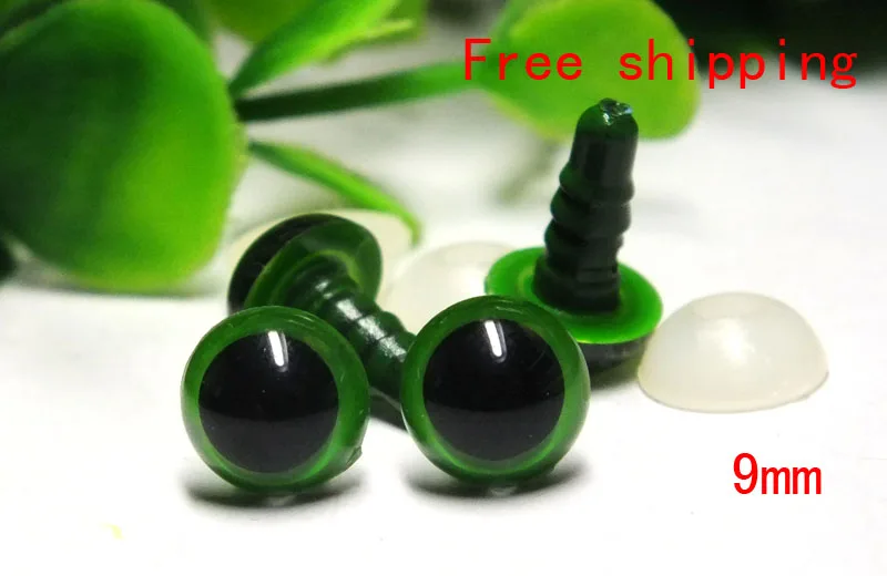 Free Shipping 50pcs/lot Green Color Safety Eyes For Amigurumi ---Crystal Eyes