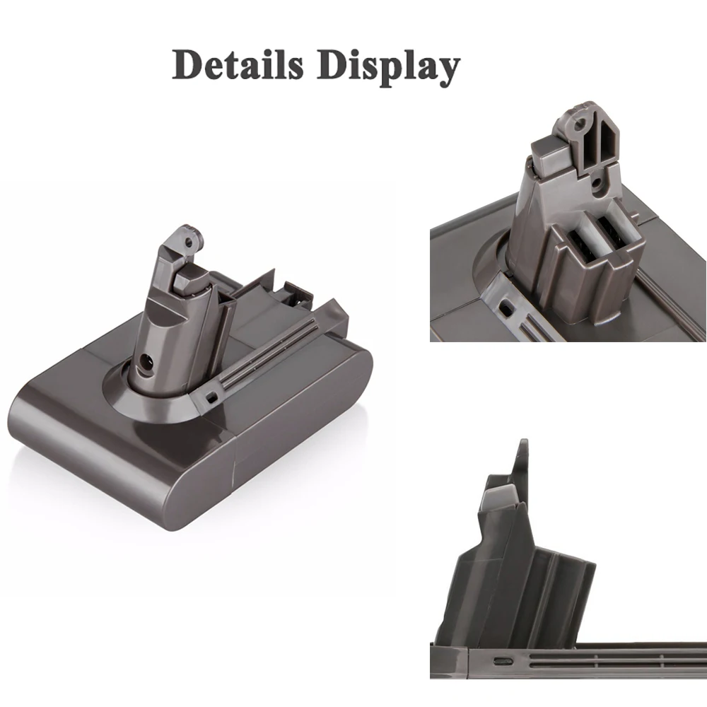 ليثيوم أيون مكنسة كهربائية استبدال البطارية ل دايسون ، 21.6 فولت ، بطارية ليثيوم ، SV09 ، SV07 ، SV03 ، DC58 ، DC59 ، DC61 ، DC62 ، DC74 ، V6