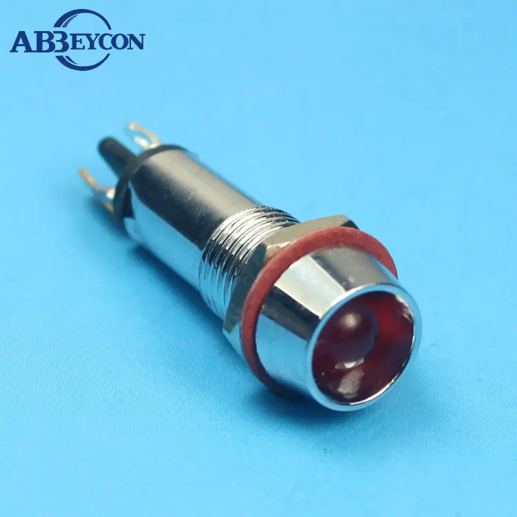 ZS02 8mm warning 6v-220V ceiling lamp signal lamp pilot light (factory selling) led signal lamp