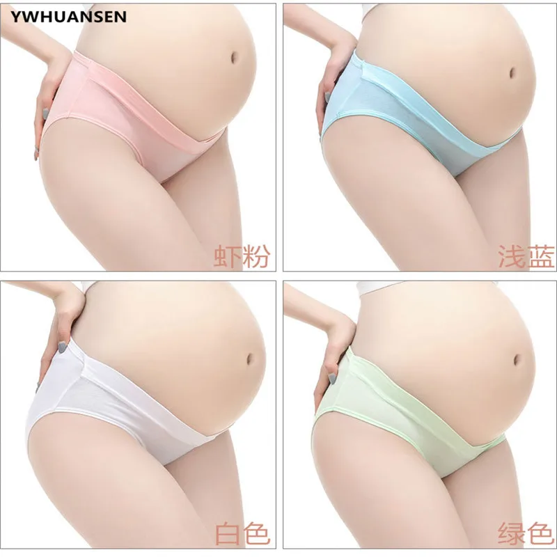 Sous-vêtement en coton pour mère enceinte, culotte post-partum, sous-bosse, en forme de V, soutien du ventre doux, culotte respirante