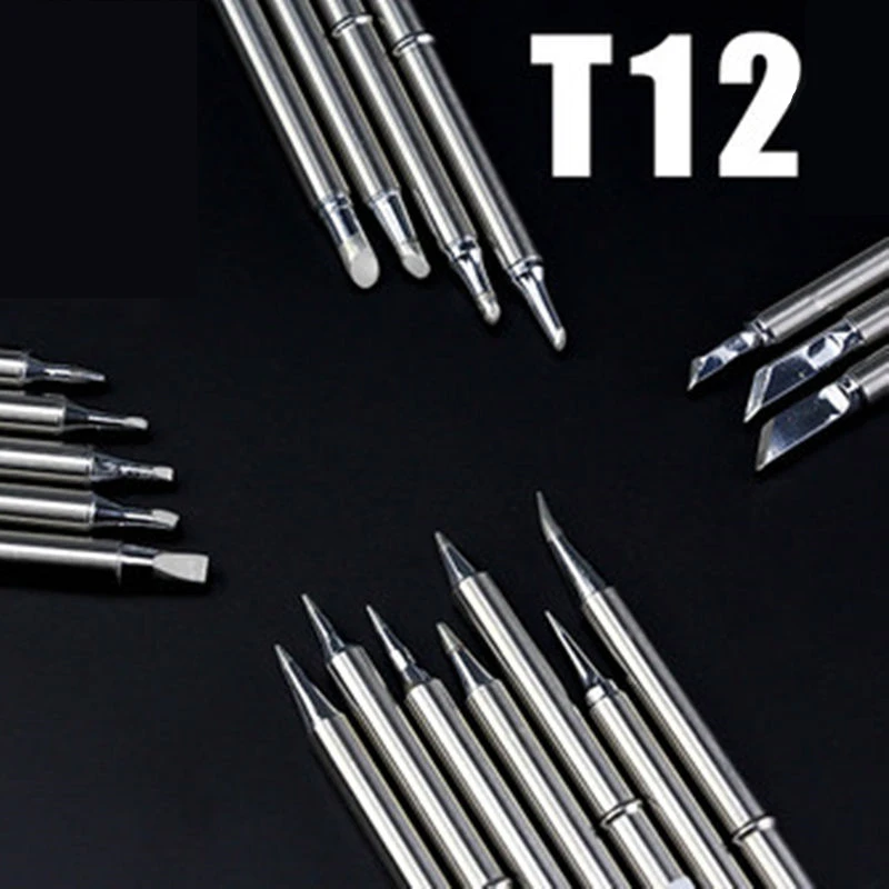 T12 Series Soldering Iron Tips for HAKKO T12 Handle LED vibration switch Temperature Controller FX951 FX-952