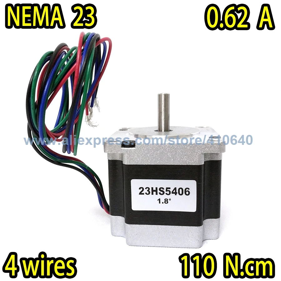 

In Stock Free shipping step motor 23HS5406 0.62 A 110 N.cm with 4 lead wires and step angle 1.8 degree Super Sales!