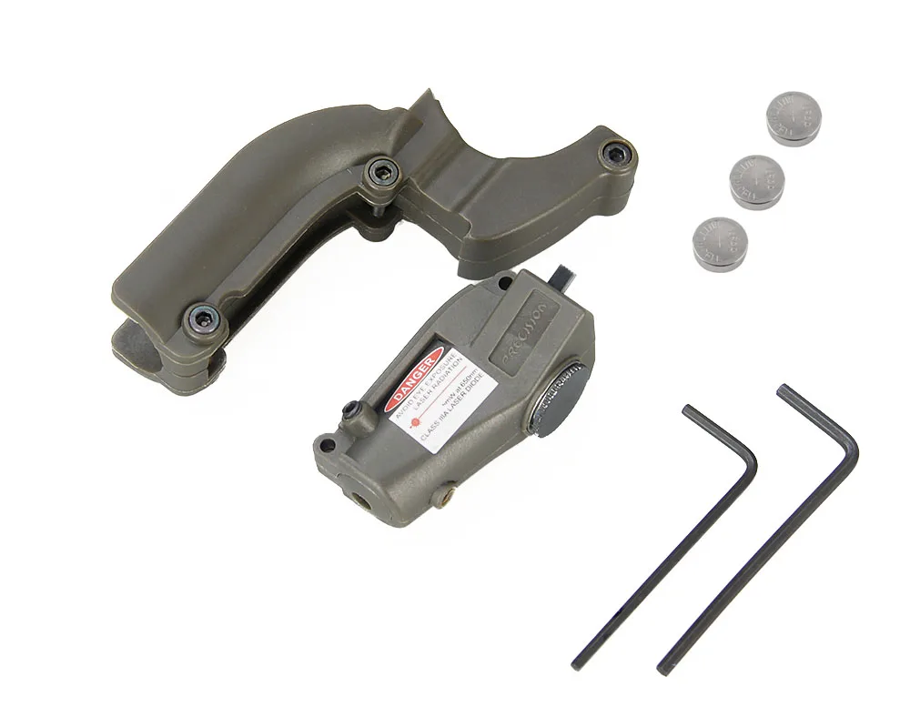 

PPT M92 Red Laser Sight Device With Lateral Grooves For Beretta Model 92 96 M9 Hunting Pistol Black Tan Color OS20-0020