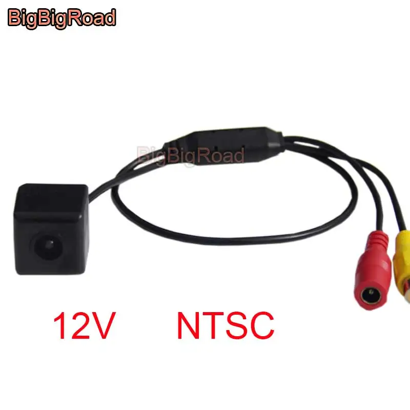 BigBigRoad 6V  /  12V HD CCD Backup Reverse Rear View Parking Camera Without Holder And Video Power Wire Night Vision PAL / NTSC