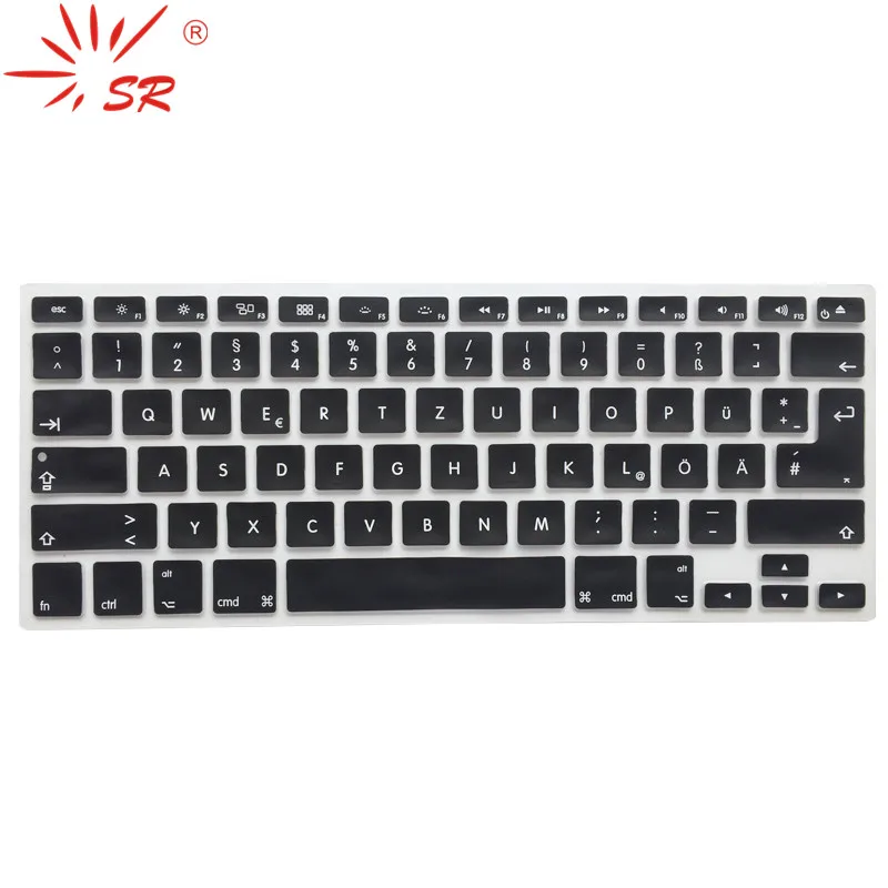 

SR 14 Colors EU/US Common French Language Letter Silicone Keyboard Cover for Macbook Air 13 Pro 13 15 17 Protector Sticker