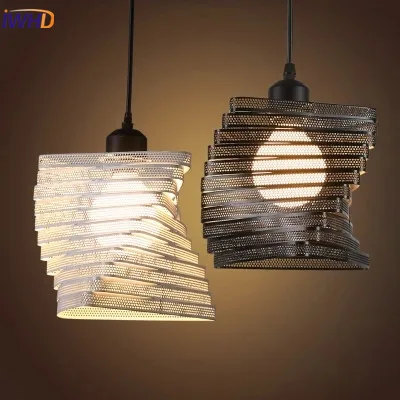 

IWHD Loft Retro Led Pendant Lights Industrial Vintage Iron Hanging Lamp Stair Bar Light Fixture Home Lighting Hanglamp Lustre