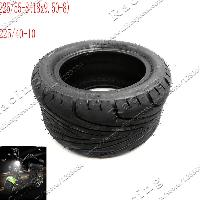 

Шины 225/55-8 225/40-10 18x9.50-8 для электрических скутеров, вакуумные шины для китайского велосипеда Harley