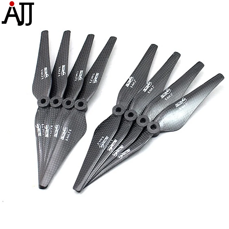 

4pairs/bag Rctimer 9.4x4.3'' 9443 Carbon Fiber Propellers CW CCW Props 4*CF9443 For DIY FPV Quadcopter