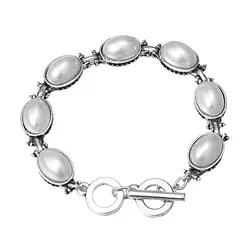 Natural White Shells Pearl Bracelets Bangles For Women Geometric Adjustable Bracelet Femme Accessories Boho Jewelry Party Gift