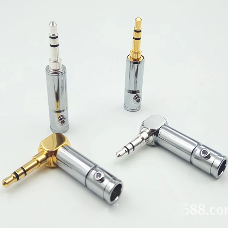 Cabo de fone de ouvido diy, plugue de linha estéreo de 3.5mm, plugue atualizado de soldagem para fone de ouvido diy